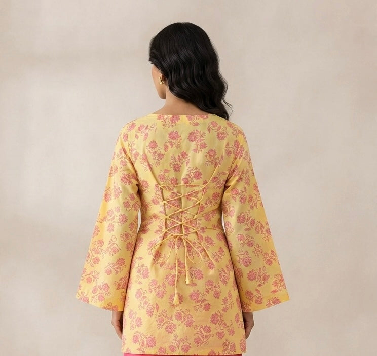 Butter Blossom - Corset Kurta