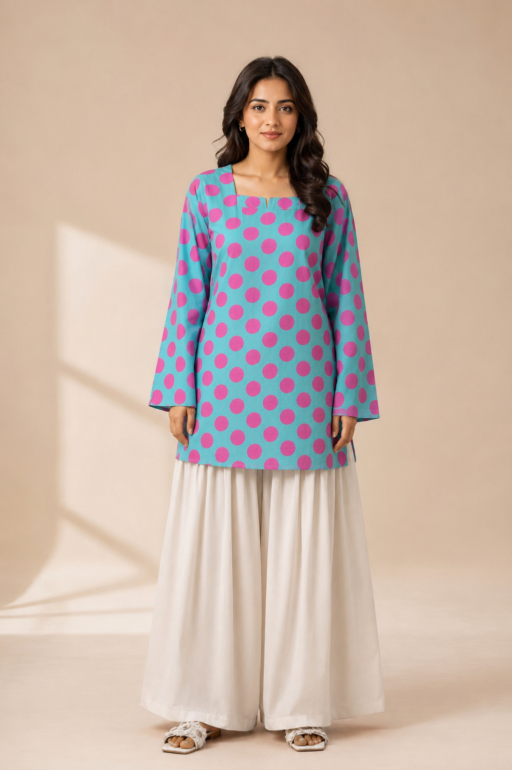 Polka Sky - Corset Kurta