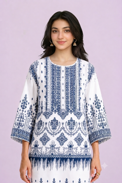 Blue Porcelain - Printed Co Ord Set