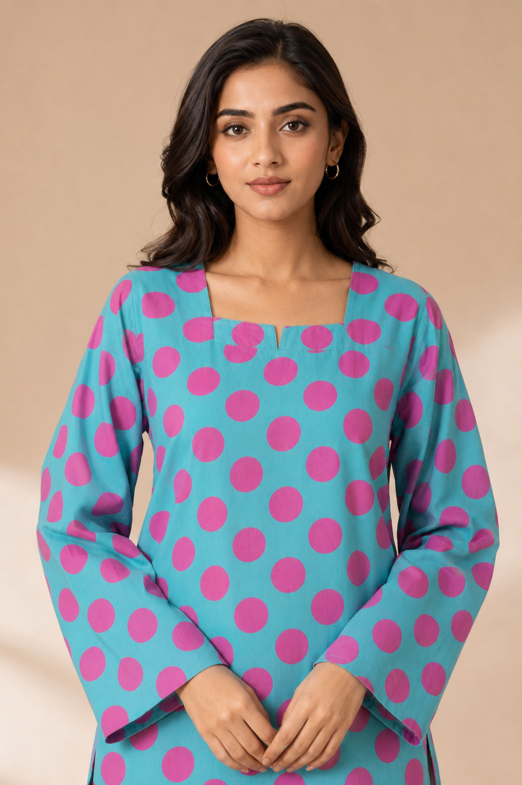 Polka Sky - Corset Kurta