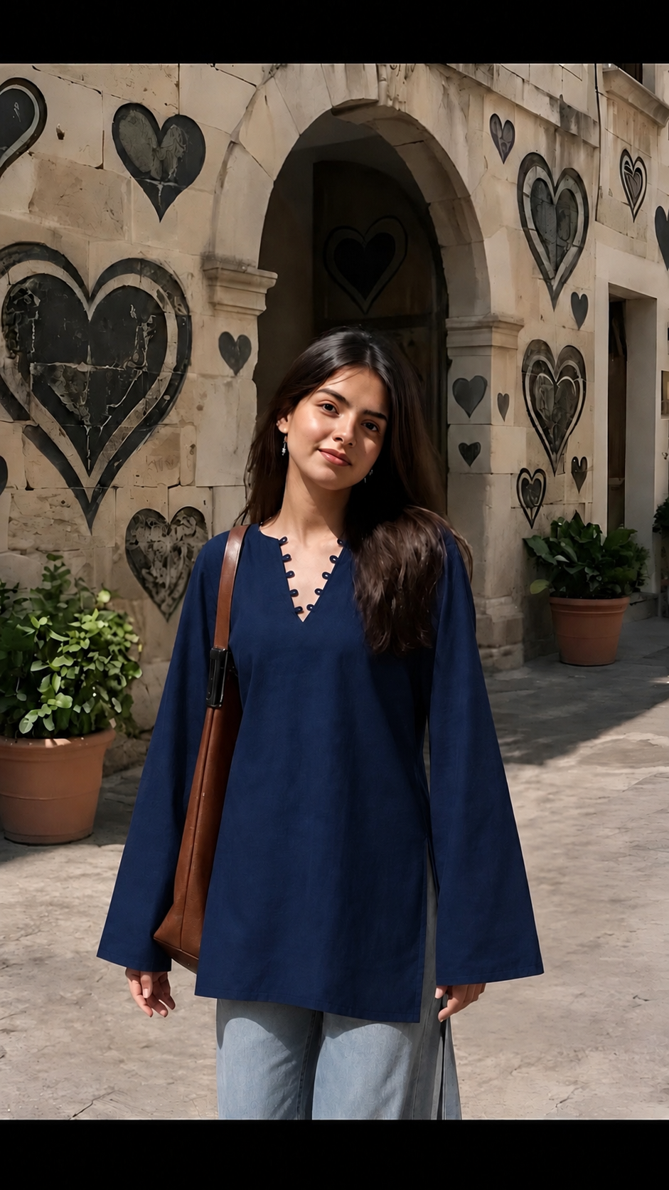 Midnight Blue - Short Kurta