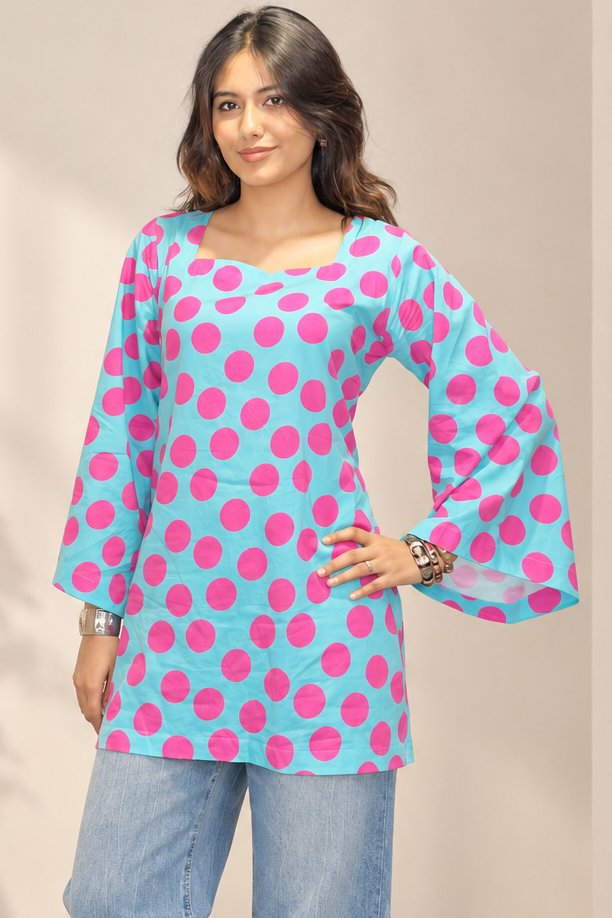 Polka Sky - Corset Kurta