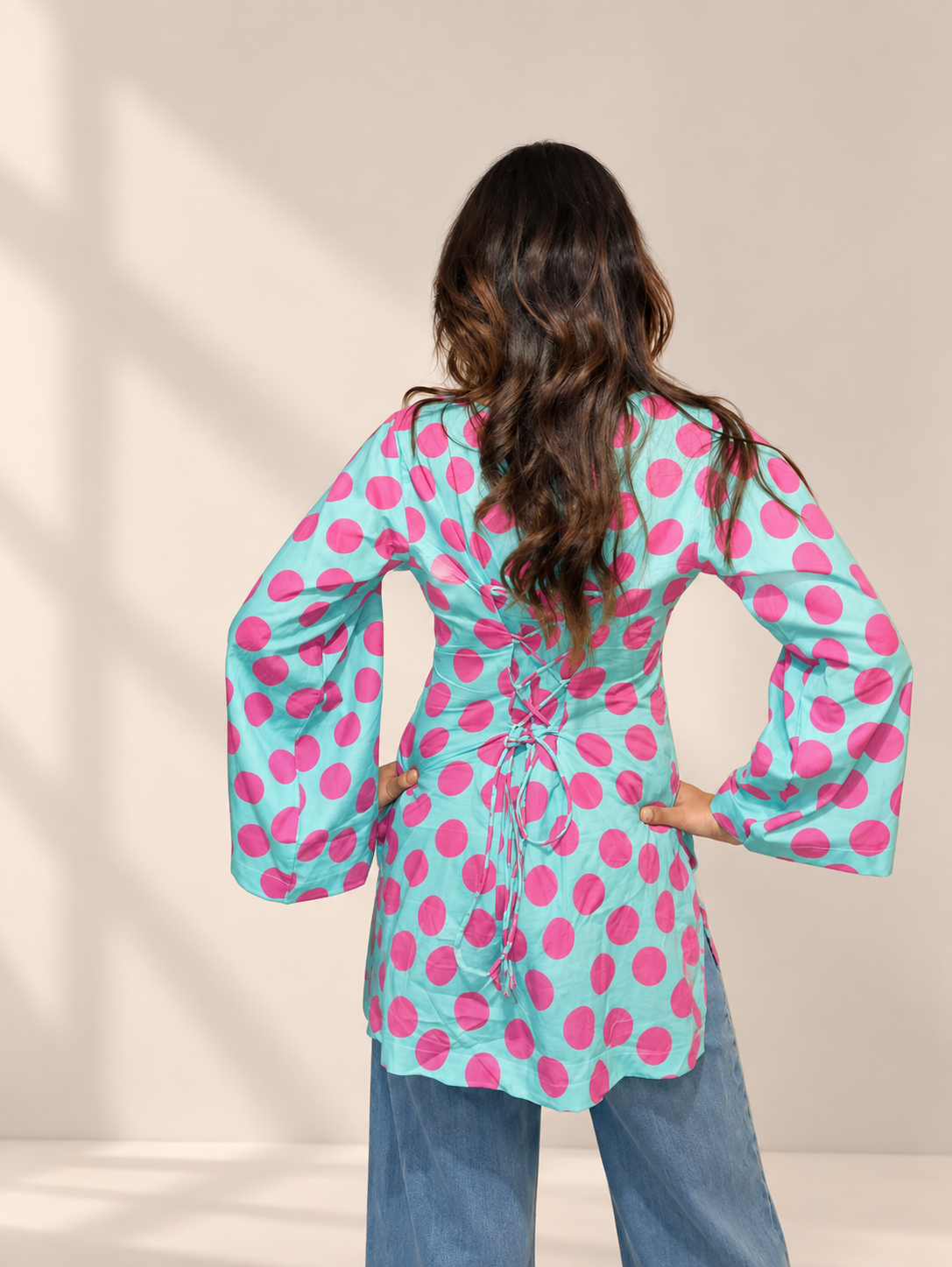 Polka Sky - Corset Kurta
