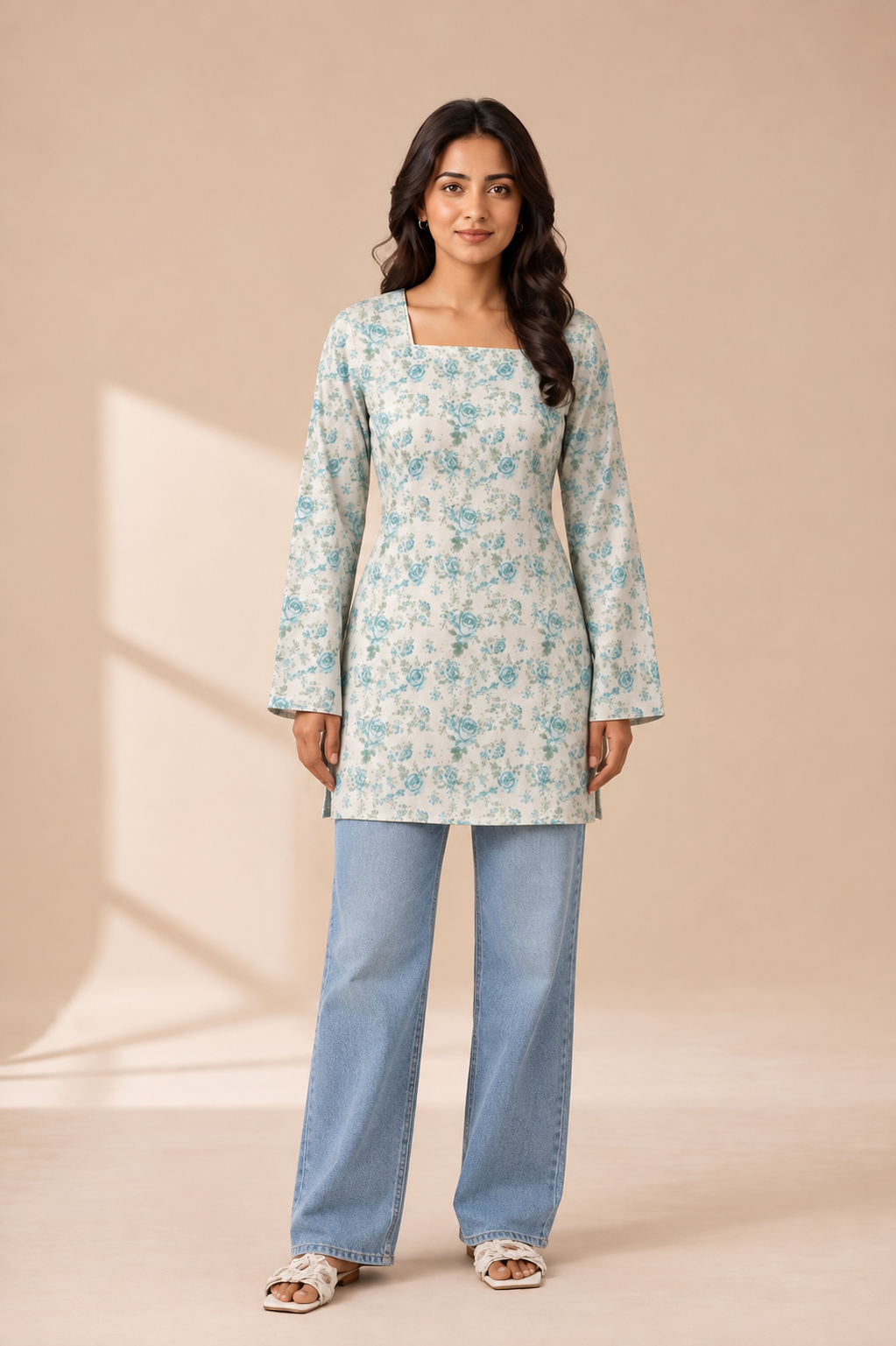 Floral Breeze - Printed Kurta