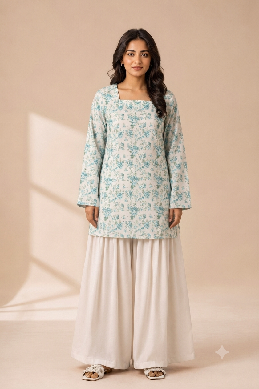 Floral Breeze - Printed Kurta