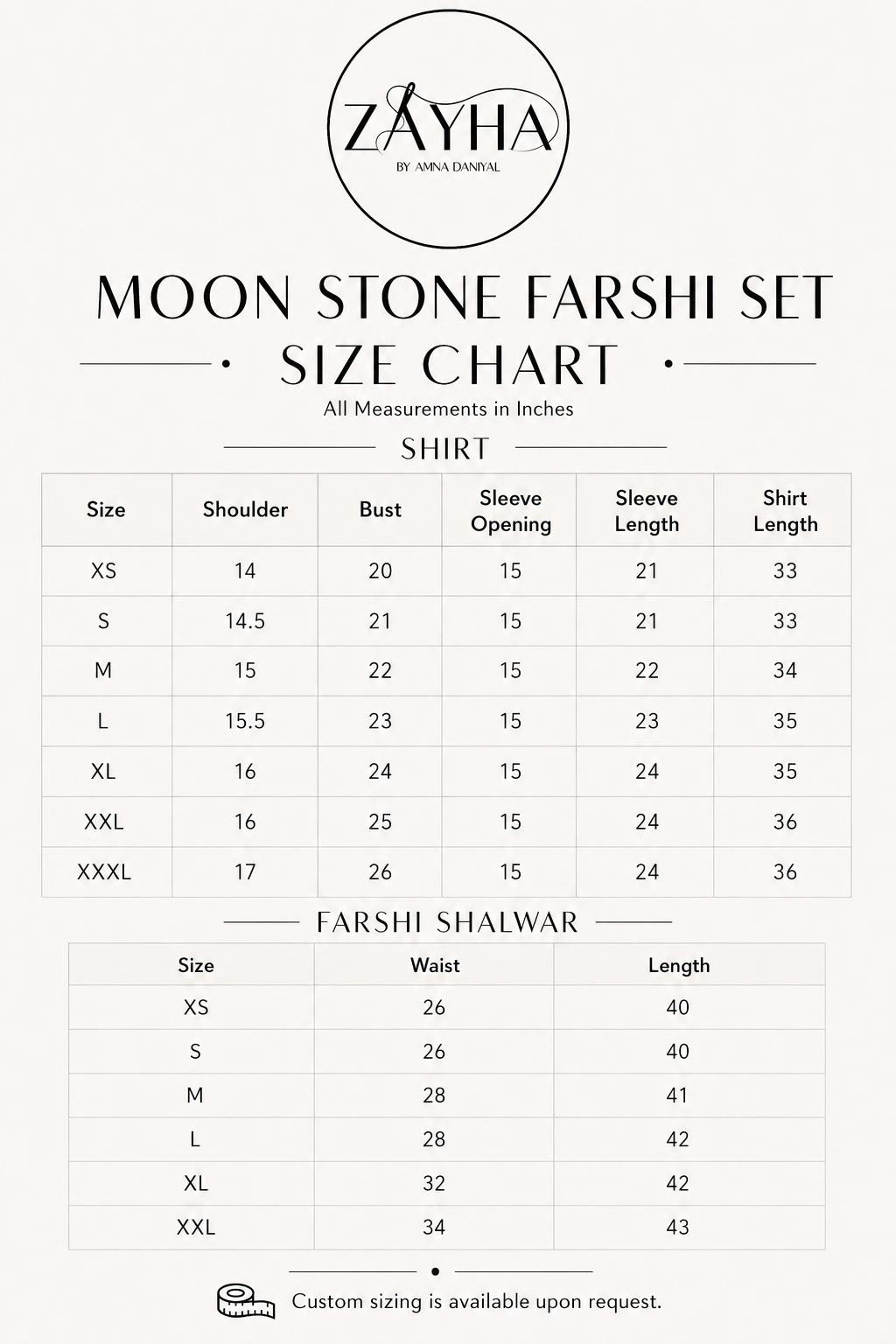Moon Stone - Farshi Set