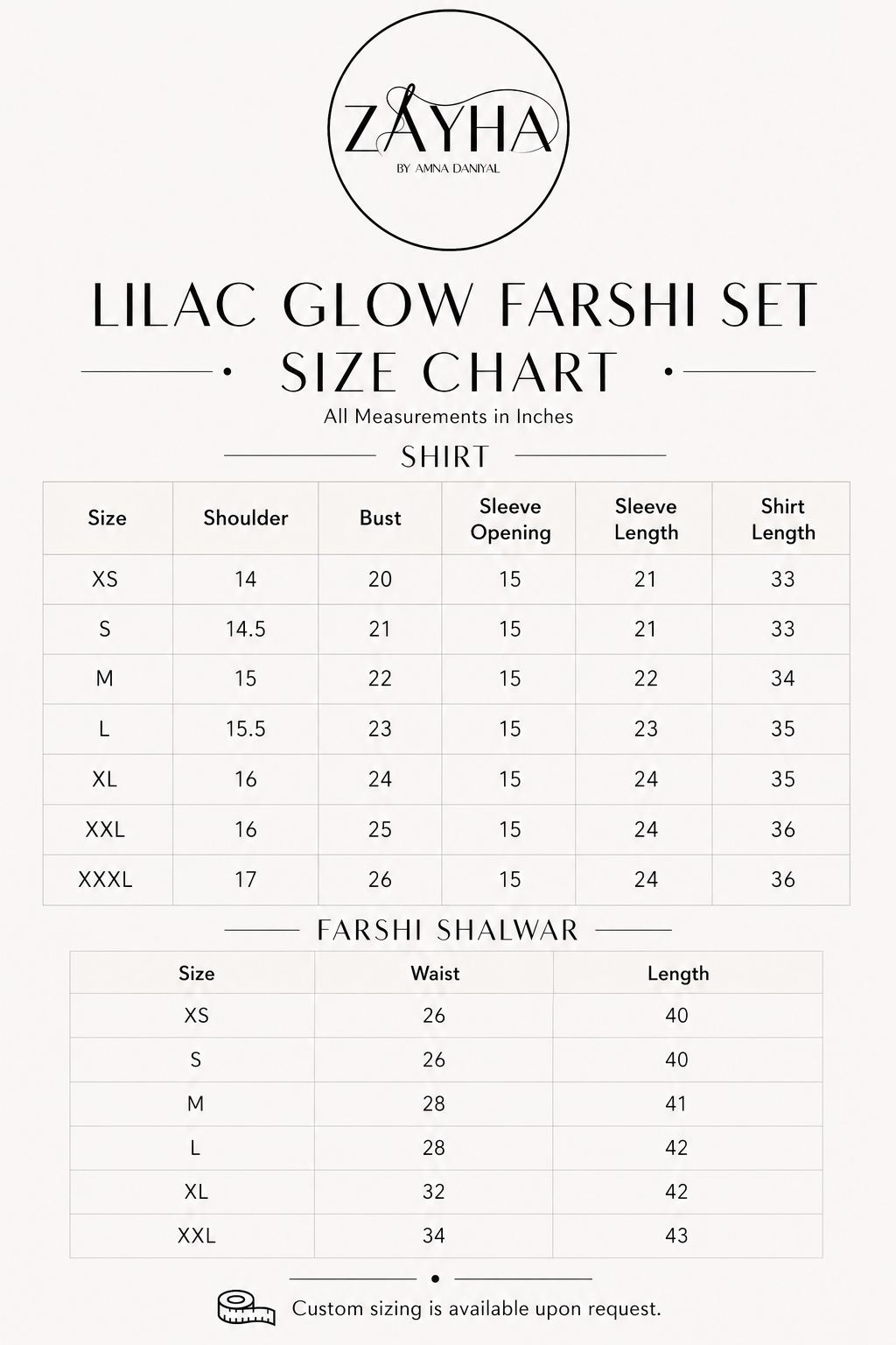 Lilac Glow - Farshi Set