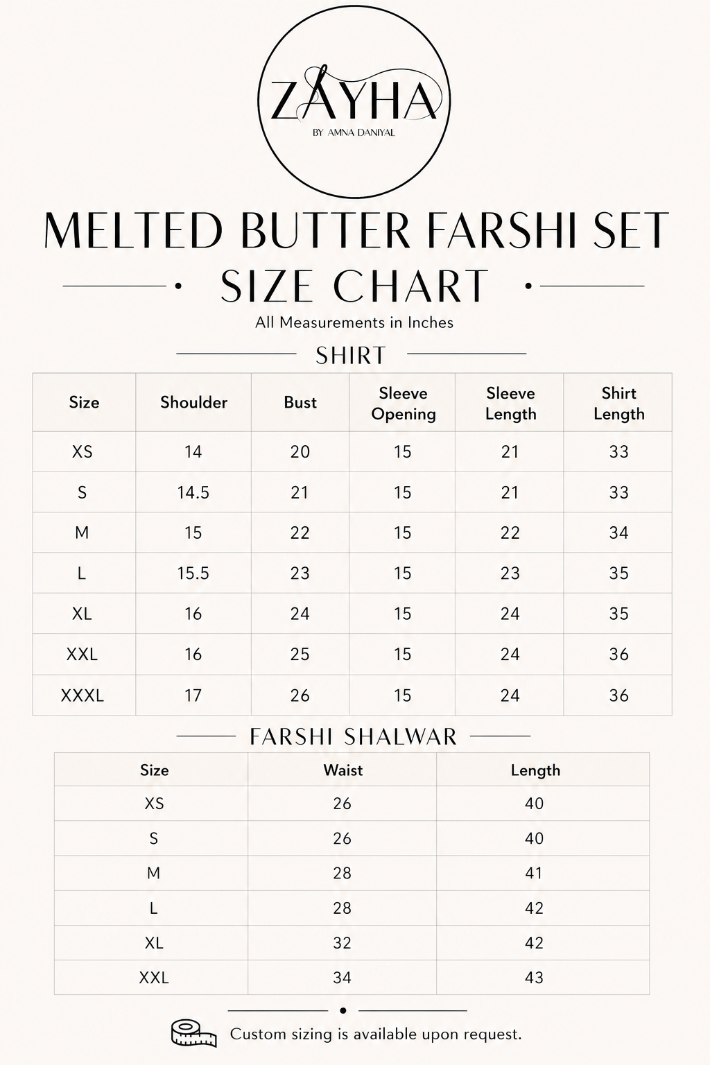 Melted Butter - Farshi Set